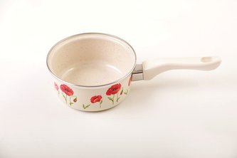 rendlík d14 s rukojetí, (1,00l) MÁKY, bílý smalt