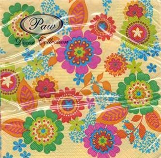 Serwetki Hippie Flowers yellow