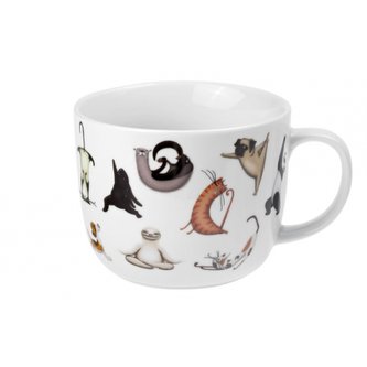 Oxalis Hodina jógy 0,75 l - porcelánový hrnek