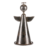 Anděl kovový, stříbrný.