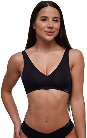 GymBeam Bezešvá podprsenka Black XS