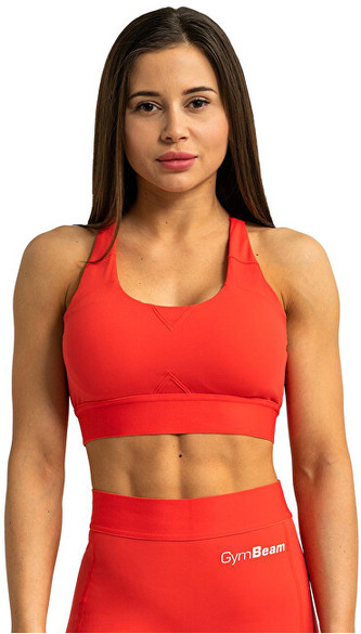 GymBeam Sportovní podprsenka Limitless Hot Red L