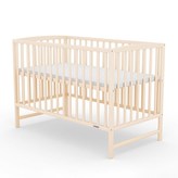 Dětská postýlka New Baby LILLY se stahovací bočnicí přírodní