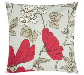 Povláček bavlněný - šarlatový květ - 40x40cm