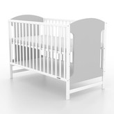 Dětská postýlka New Baby MIA se stahovací bočnicí šedá