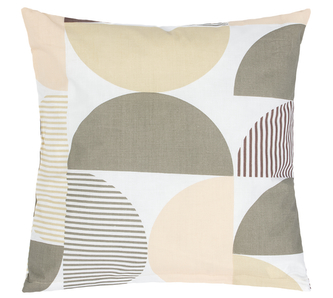 Povláček bavlněný - hnědý půlkruh - 40x40cm