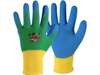 Rukavice DRAGO, dětské, máčené v nitrilu, modré, vel. 05