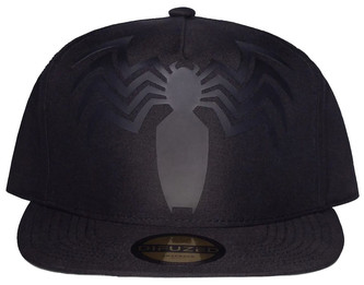 Čepice kšiltovka Marvel|Venom: Černý pavouk (nastavitelná) černá polyester