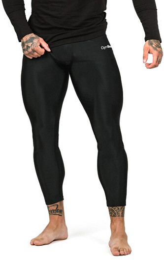 GymBeam Pánské Compression legíny Black L