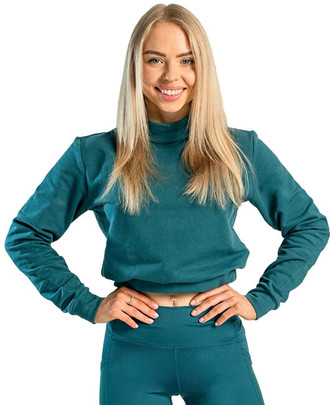 Strix Dámský mikina se stojatým límcem Essential Deep Teal S