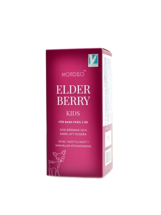 Nordbo - Elderberry Kids 120ml (Extrakt z černého bezu pro děti)