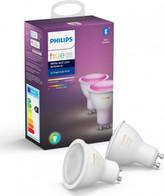 Hue Bluetooth 2xžárovka LED GU10 5,7W 2x350lm 2000-6500K, 16.mil.barev