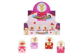 Sněhová koule/Těžítko medvěd mini 7cm 4 druhy