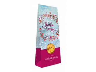 Krabička Sušené jablká se skořicí (růžová)