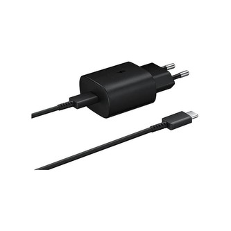 Samsung síťová nabíječka (25W) + USB-C kabel černá (eko-balení) Samsung síťová nabíječka (25W) + USB-C kabel černá (eko-balení)