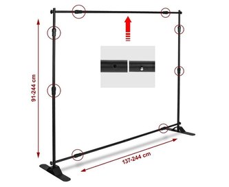 Rám pro reklamní banner - nastavitelná velikost