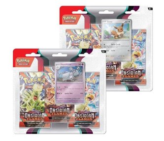 Pokémon TCG: Scarlet & Violet 03 Obsidian Flames - 3 Blister Booster