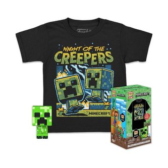 Funko Pocket POP&Tee: Minecraft - Blue Creeper (velikost M)