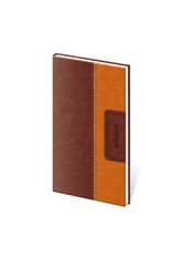 Diář 2024 týdenní kapesní Classic - hnědo/hnědá