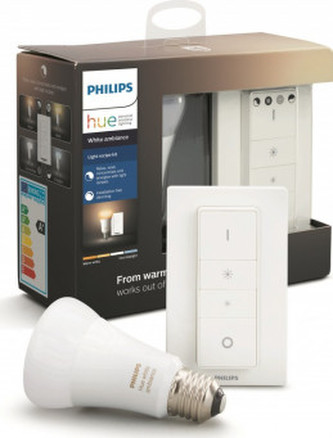 Hue Bluetooth žárovka LED E27 9,5W 806lm 2200-6500K + dimmer switch