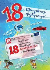 Karnet Urodziny 18