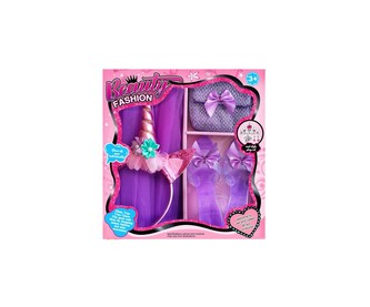 Set pro princeznu pantoflíčky, kabelka, sukýnka, čelenka