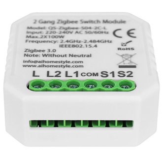 IMMAX NEO SMART kontroler (L) V4 2-tlačítkový Zigbee 3.0, TUYA IMMAX NEO SMART kontroler (L) V4 2-tlačítkový Zigbee 3.0, TUYA