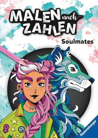 Ravensburger Malen nach Zahlen Soulmates - Manga - Anime - 32 Motive abgestimmt auf Buntstiftsets mit 24 Farben (Stifte nicht en