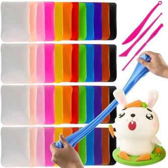 Měkká plastelína sada 48 ks.