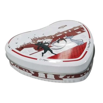 GIFTY CITY Krabička plechová 16,5×15,5×4 cm, Kočky ve městě