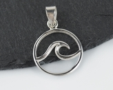 Stříbrný přívěsek Vlnka - 20 mm