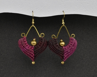 Náušnice drhané Kapka - H Náušnice drhané Kapka - H