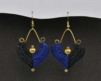 Náušnice drhané Kapka - S