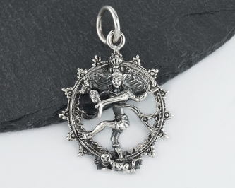 Stříbrný přívěsek Višnu