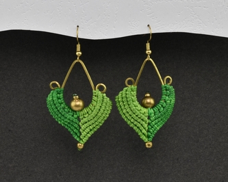 Náušnice drhané Kapka - C