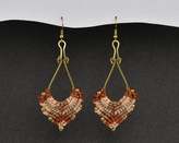 Náušnice drhané Slza - G