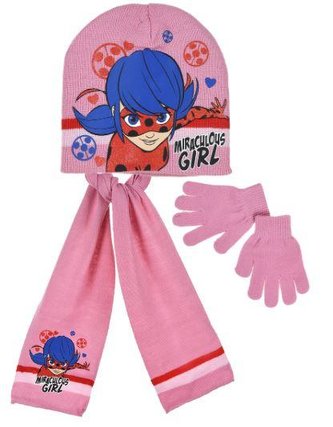 SOUPRAVA ČEPICE, ŠÁLA A RUKAVICE KOUZELNÁ BERUŠKA - velikost 54