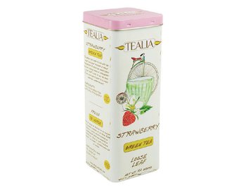 Zelený aromatizovaný čaj Tealia Strawberry - 100 g