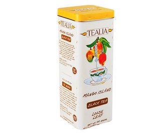 Černý aromatizovaný čaj Tealia Mango Island - 100 g