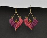 Náušnice drhané Kapka - J