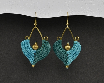 Náušnice drhané Kapka - I