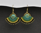 Náušnice drhané s Tyrkenitem - K