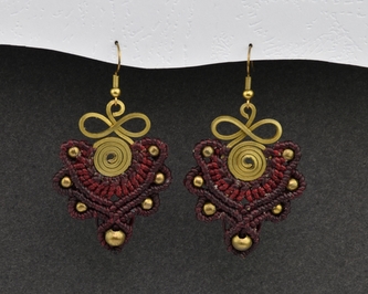 Náušnice drhané Nekonečno - R