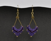 Náušnice drhané Slza - N