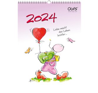 Oups Wandkalender 2024