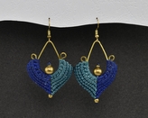 Náušnice drhané Kapka - O