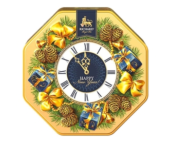 Černý aromatizovaný čaj Richard Sparkling New Year zlatá – 80 g