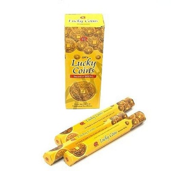 Indické vonné tyčinky GR HX Mince štěstí 20 ks