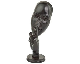 Soška pryskyřice Psst! Tiše! - 26 x 11 cm