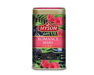 Zelený aromatizovaný čaj Hyson Romance Berry – 100 g